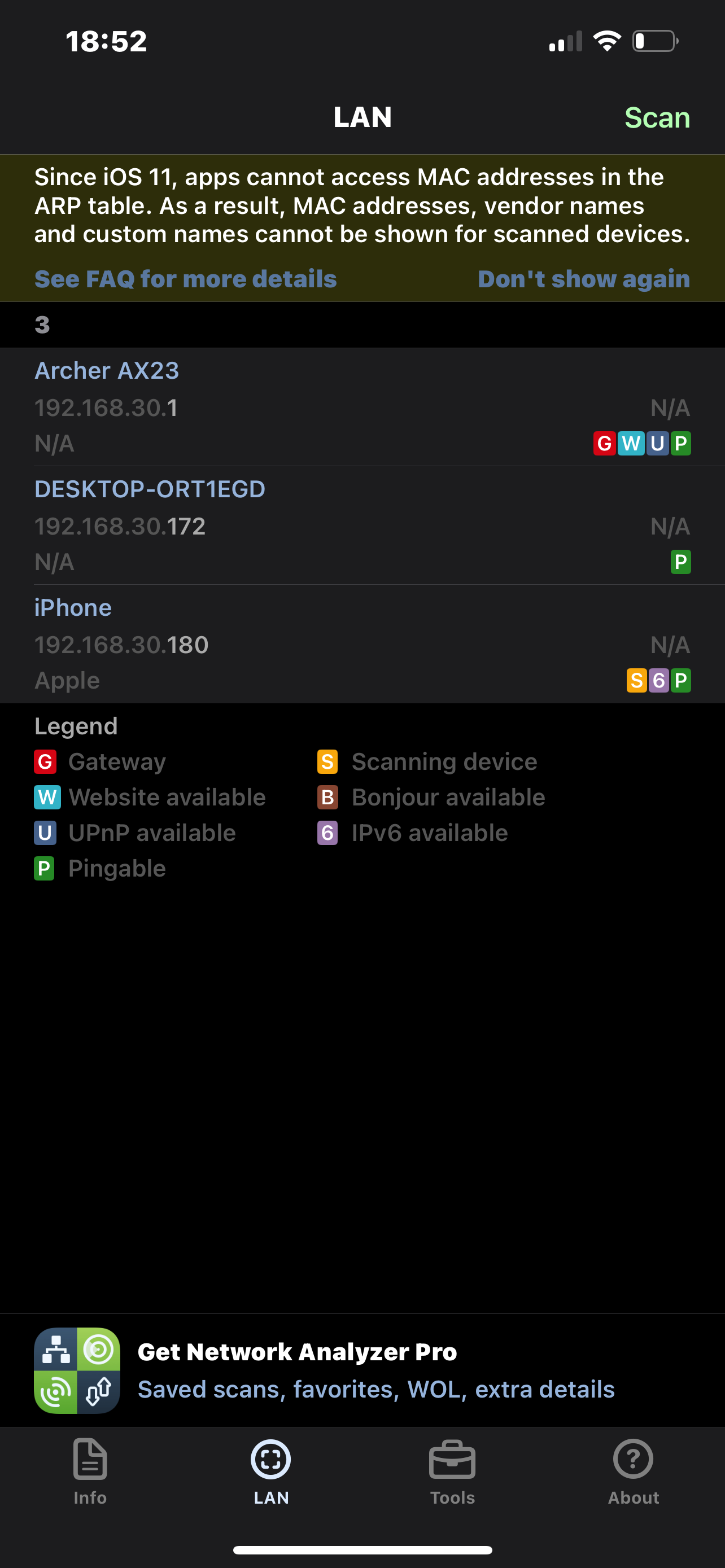 Wi-Fi analízis